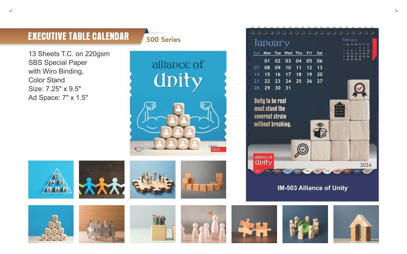 Ally Executive Table Calendars